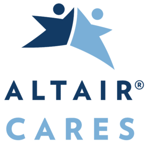 Altair Cares Logo Stacked