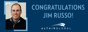 Jim Russo received Altair Global Salesperson of the Year Award for 2022