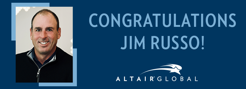Jim Russo received Altair Global Salesperson of the Year Award for 2022